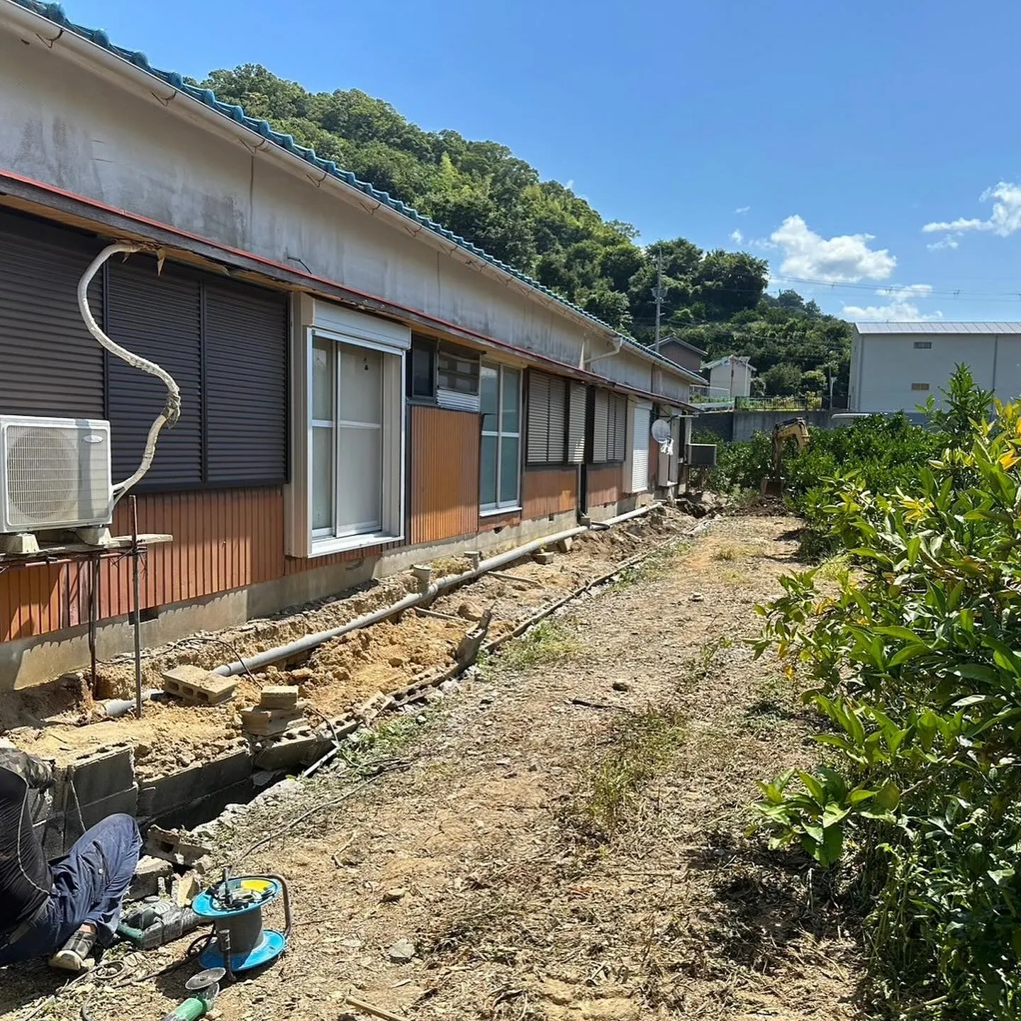 大雨の災害で、